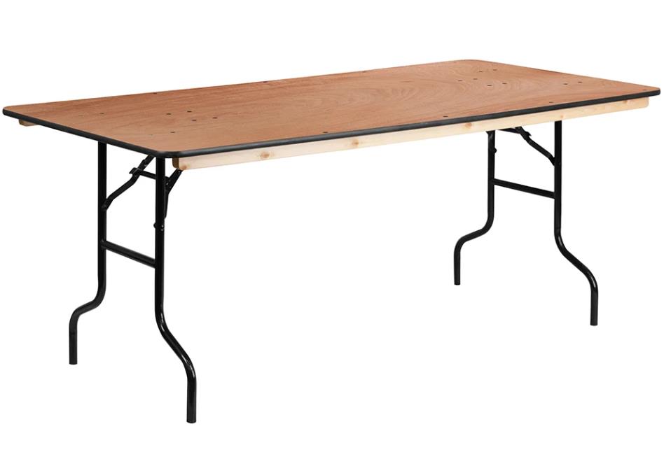 Rental store for 8  BANQUET TABLE - WOOD in Jacksonville FL