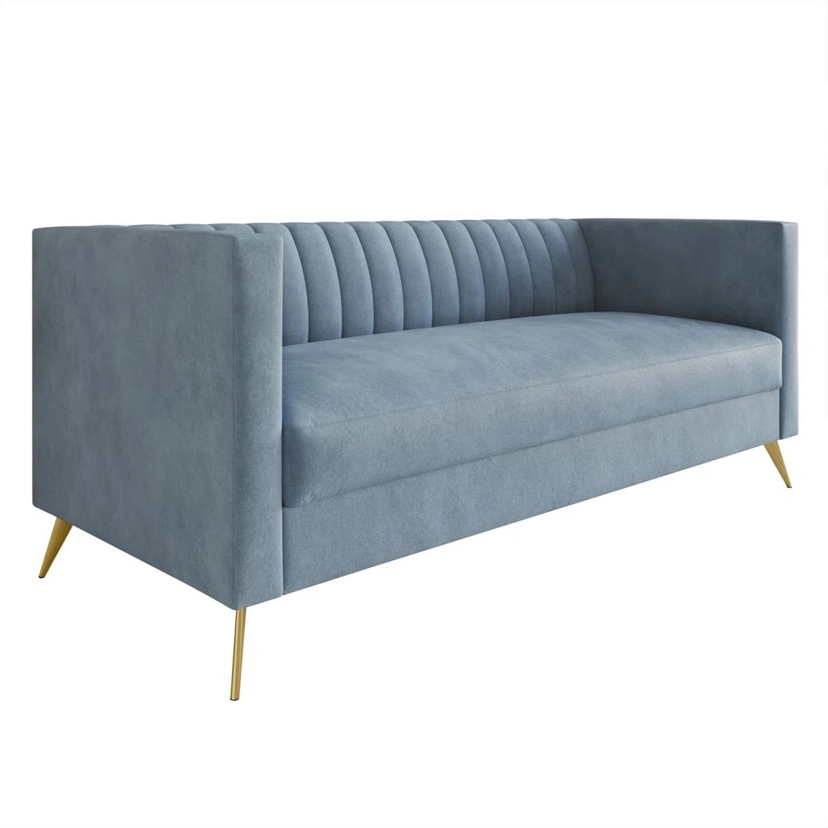 Rental store for HAYLEY - VELVET SOFA BLUE in Jacksonville FL