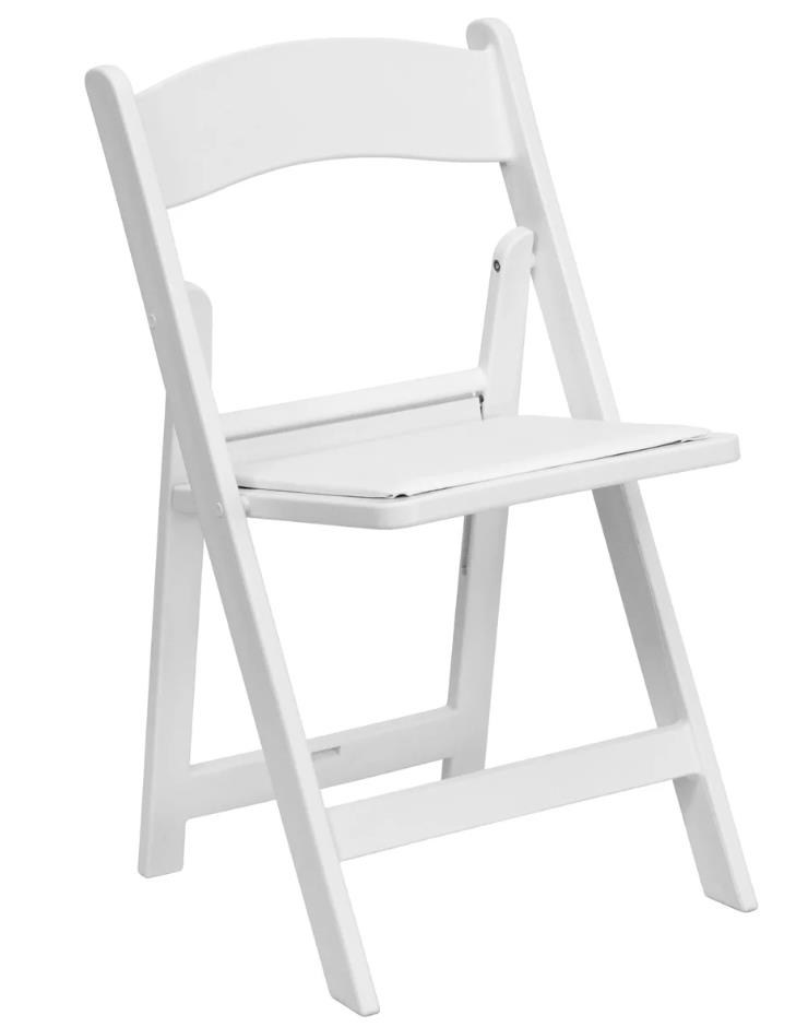 Rental store for WHITE RESIN PADDED CHAIR in Jacksonville FL