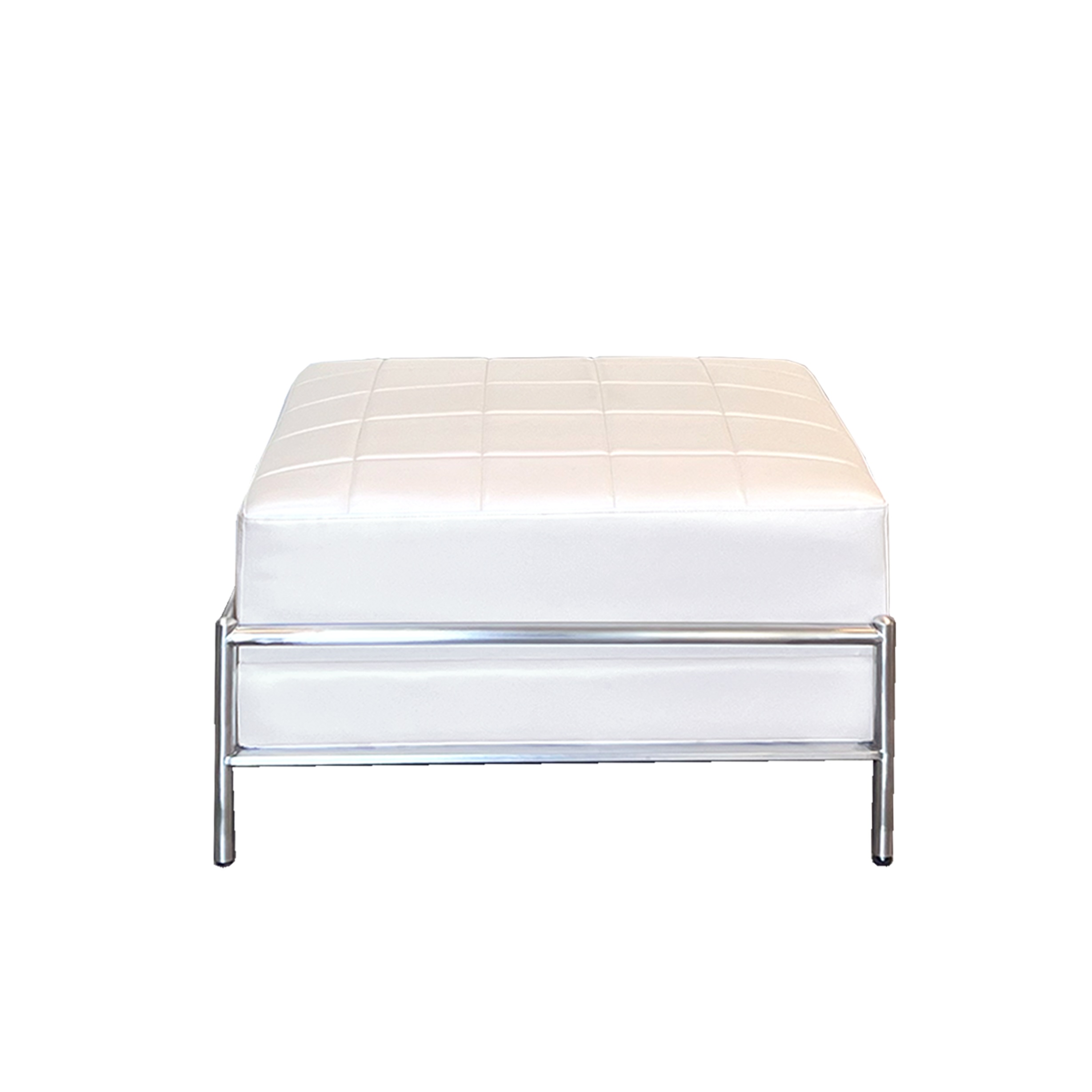 Rental store for WHITE LEATHER - OTTOMAN LARGE in Jacksonville FL