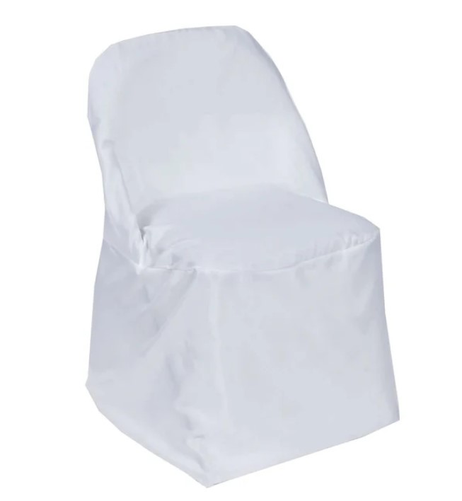 Rental store for FOLDING CHAIR COVER - WHITE in Jacksonville FL