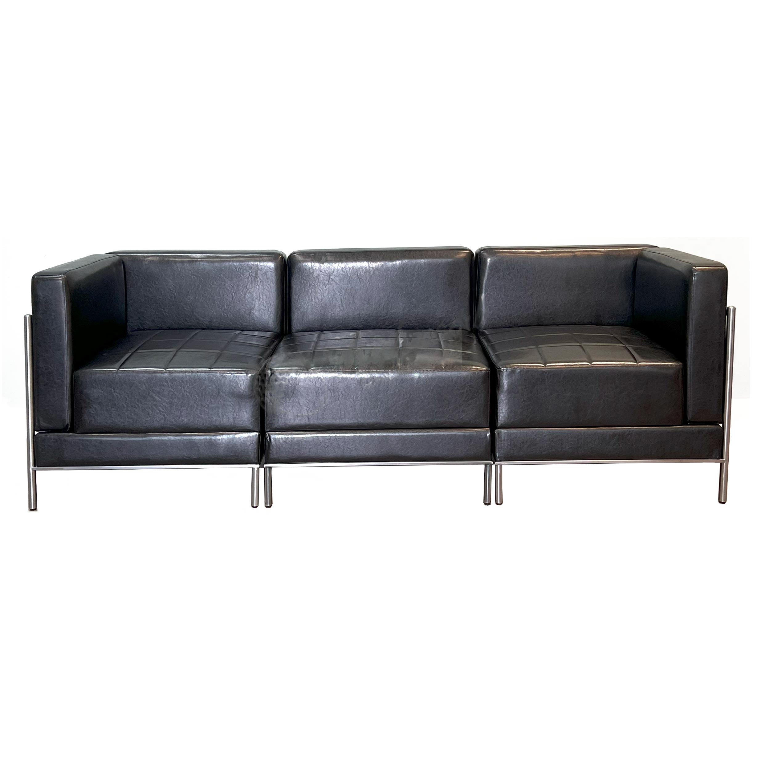 Rental store for BLACK LEATHER - 3 PC SECTIONAL in Jacksonville FL