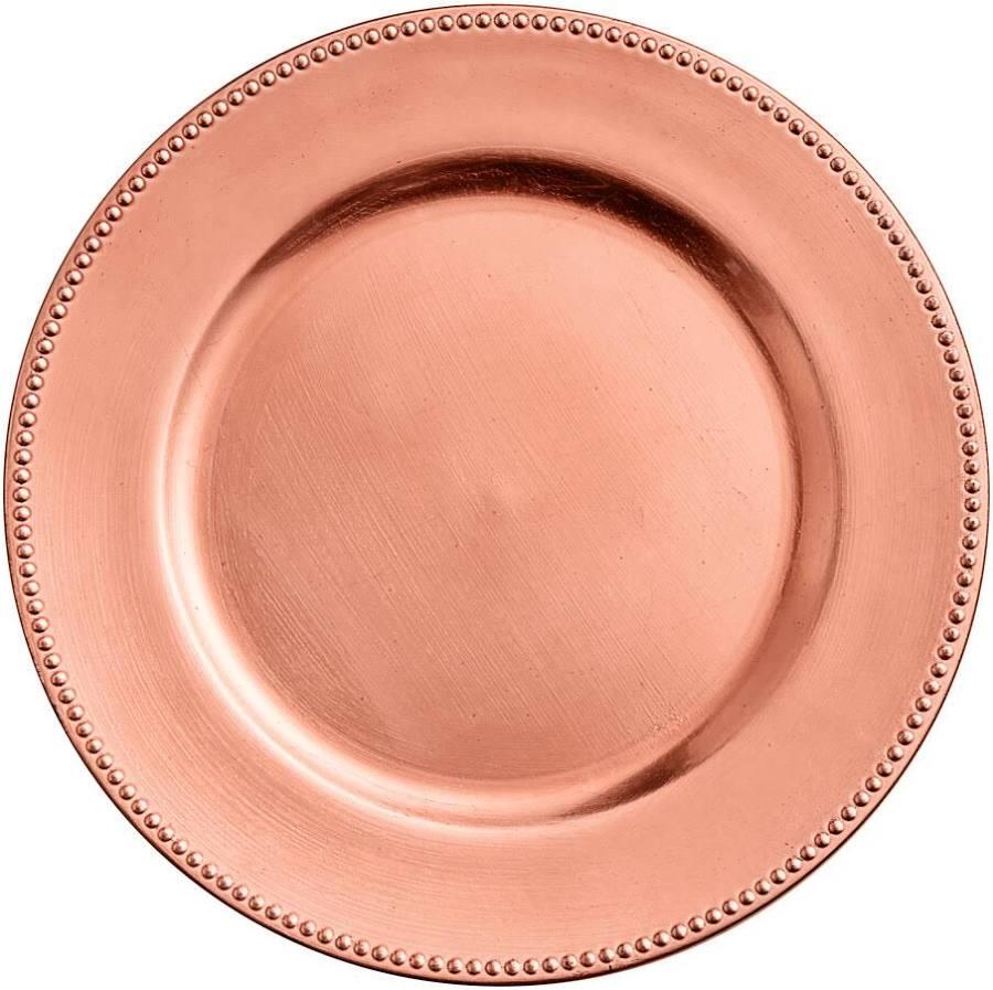 Rental store for CHARGER-ROSE GOLD BEADED ACRYL in Jacksonville FL