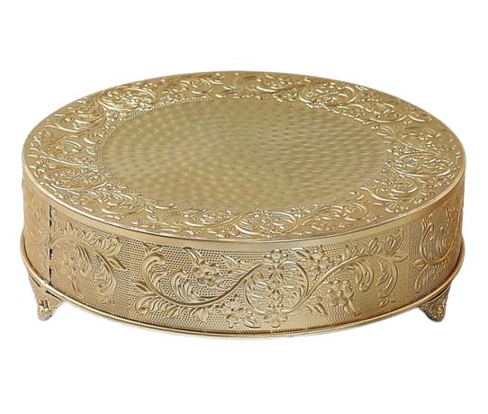 Rental store for CAKE STAND - GOLD 18  ROUND in Jacksonville FL